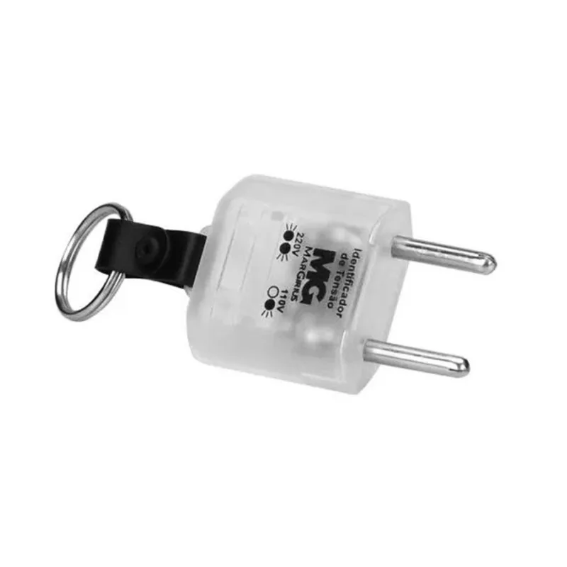 Plugue Plug Tomada Teste Identificador De Tensao Chaveiro 110v 220v Margirius