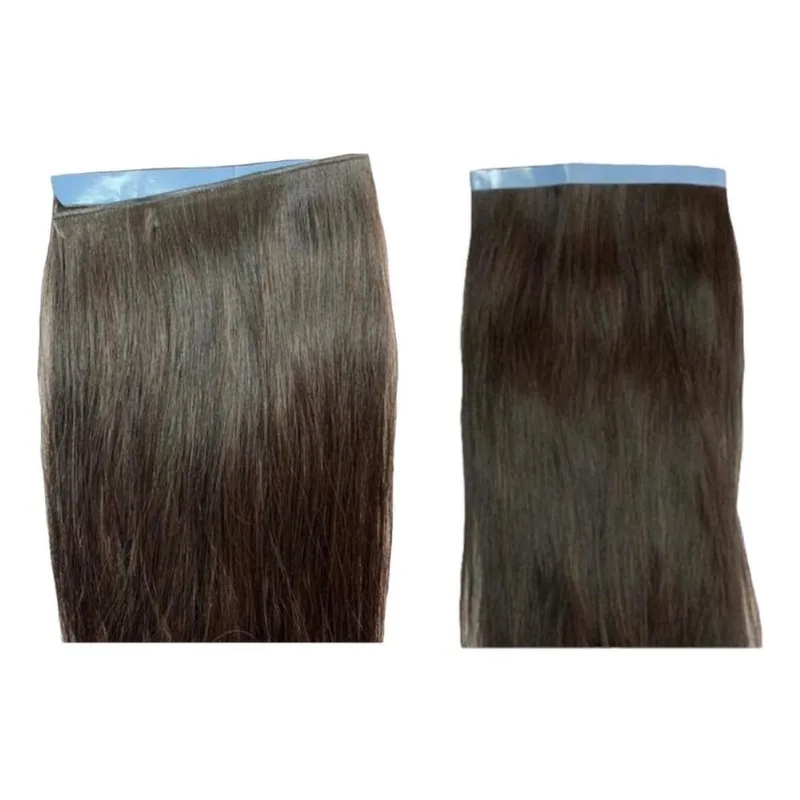 Megahair Kit Tela Invisivel 20Gr + Tela Nanopele 30G -50Cm Castanho Medio 50Cm