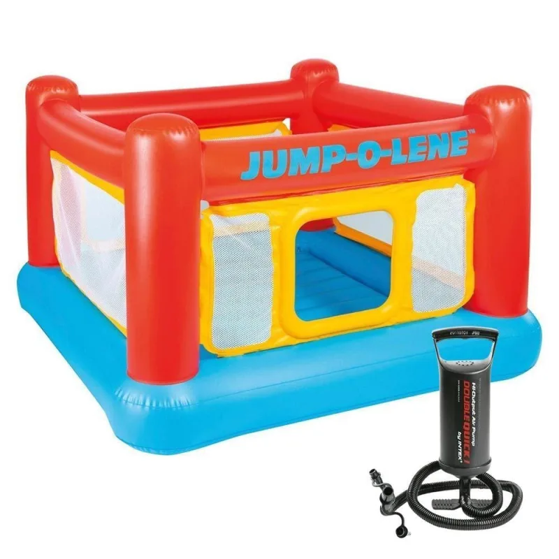 Pula Pula Playhouse Cama Elástica Inflável Luxo Bomba Intex - Intex - Esportes