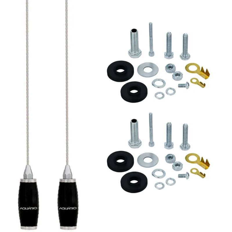 2 Antena Móvel 1,40 Metros Px Mini Maria Mole Marinox B-2005p