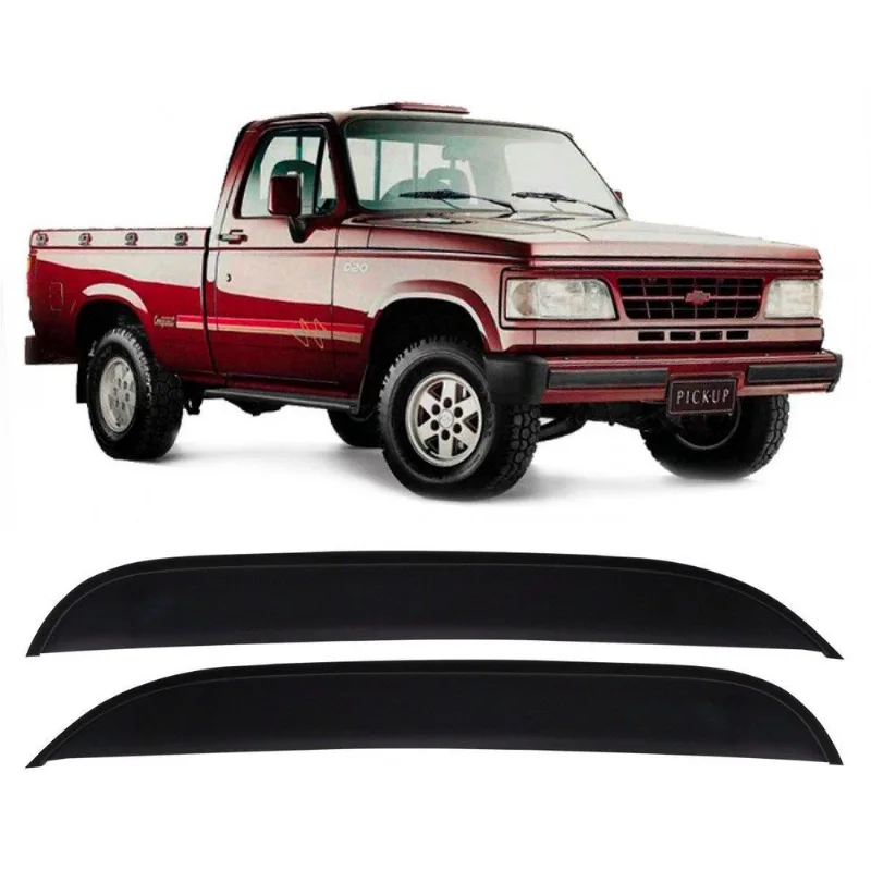 Calha De Chuva Caminhonete Chevrolet D20 D-20 2 Portas Fume