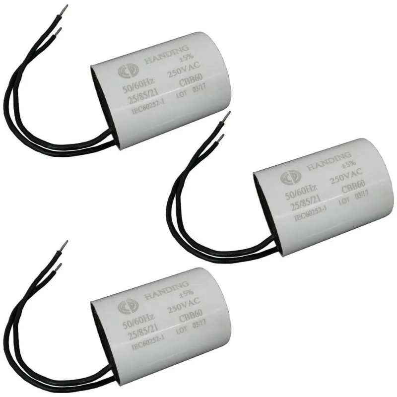 3 Capacitor de Partida 25uf 250vac Motor Portão Eletrônico Ppa Rossi Rcg Garen