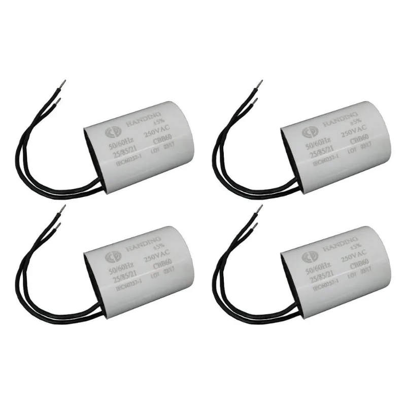 4 Capacitor de Partida 12uf 250vac Motor Portão Eletrônico Ppa Rossi Rcg Garen Peccinin