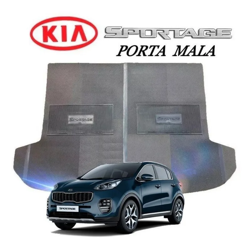 Tapete Porta Malas Reforçado Kia Sportage 2011 A 2015 Preto