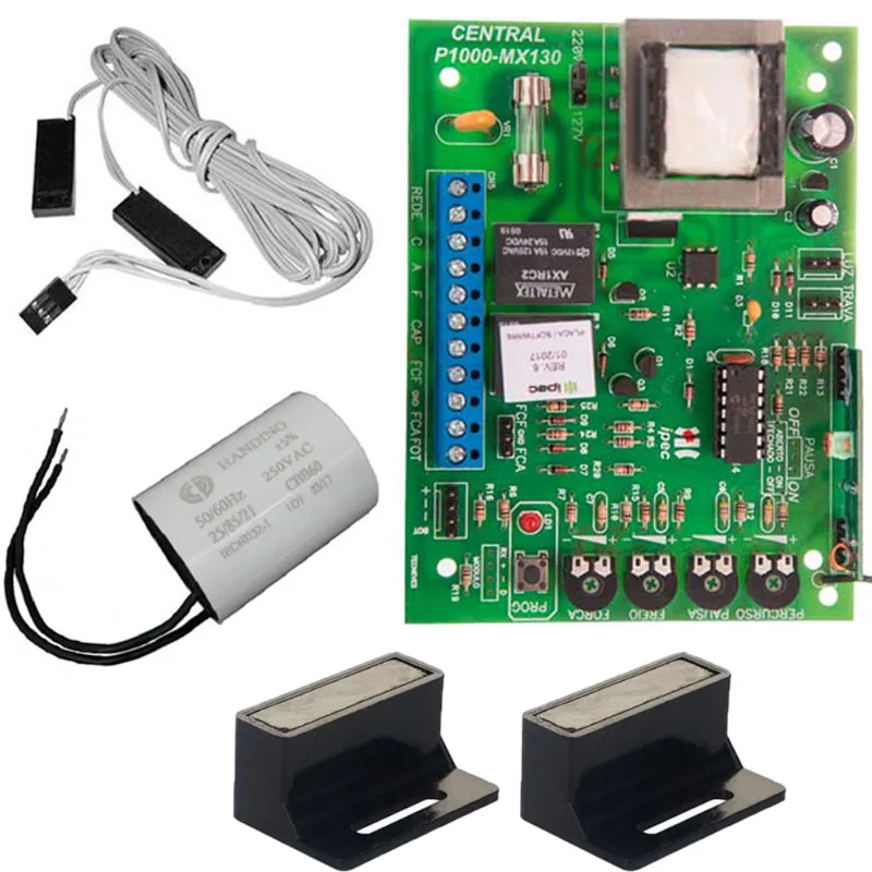 Central Placa Motor Deslizante Rossi Mx30 Kx30 Sensor 3 Vias + Capacitor de Partida