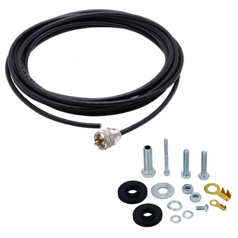 Cabo Coaxial Rg58 5,5 Metros Px B-3001 + Kit Parafusos Anti-furto R-30
