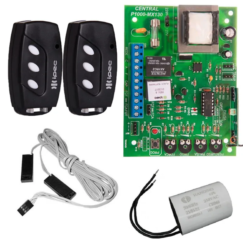 Central de Comando Placa Deslizante Rossi Mx30 Kx30 Controles Sensor Capacitor de Partida 12UF 220V