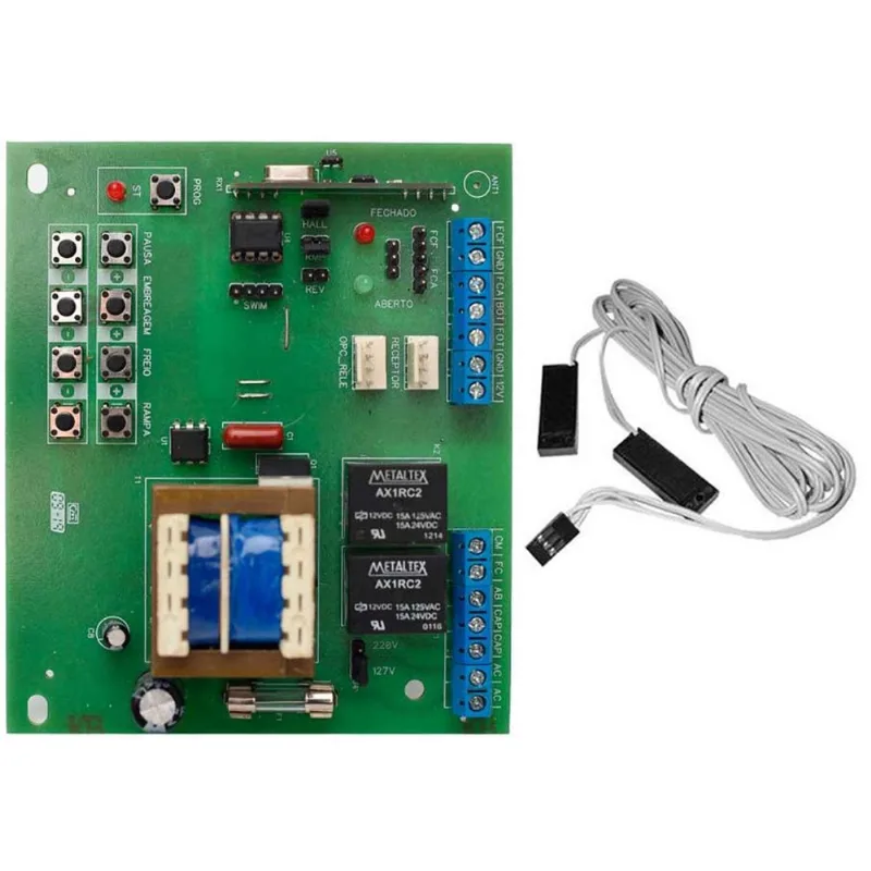 Placa Central X4 Rossi Dz3 Dz4 Nano Sensor Hall + Sensor Reed DZ 3 Vias 70cm