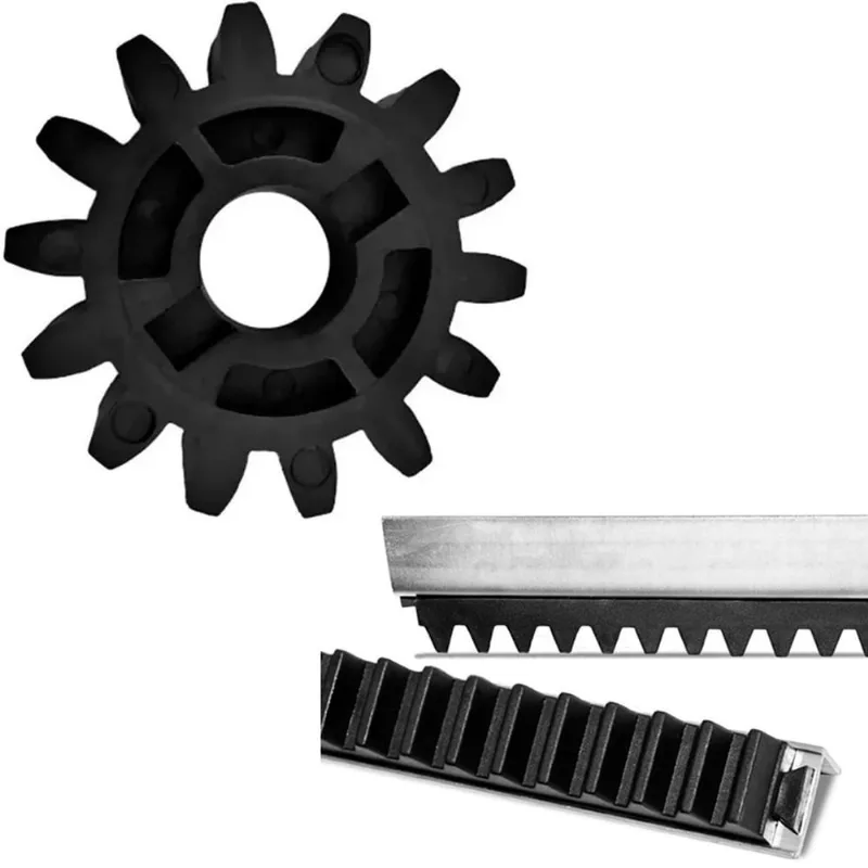 Engrenagem Coroa Externa 14 Dentes Nylon Slider + 3 metros Cremalheira Galvanizada