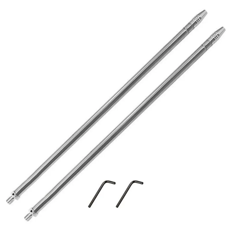 2 Prolongador Alongador Inox 60cm Para Antena Px