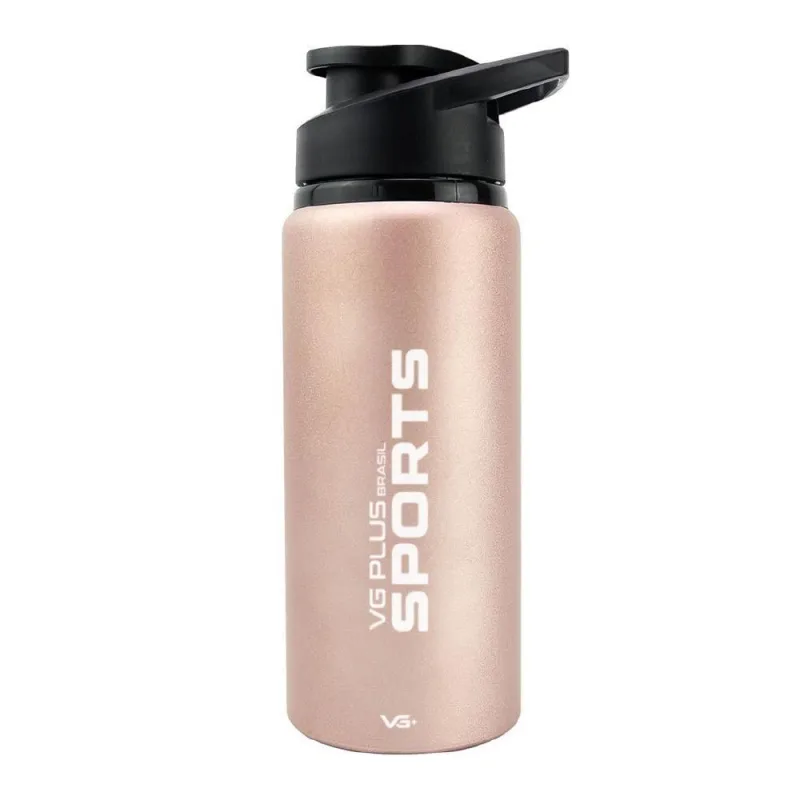 Garrafa Squeeze Alumínio Brilhante Com Trava 750ml Academia Vg+ Salmão - OUTRAS - Utilidades Domesticas