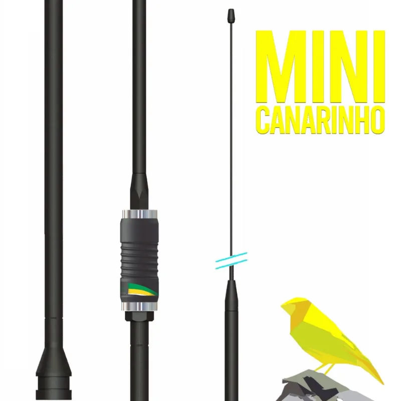 Antena Px Prolongador Bobinada 100w Mini Canarinho Black Steelbras Ap30031