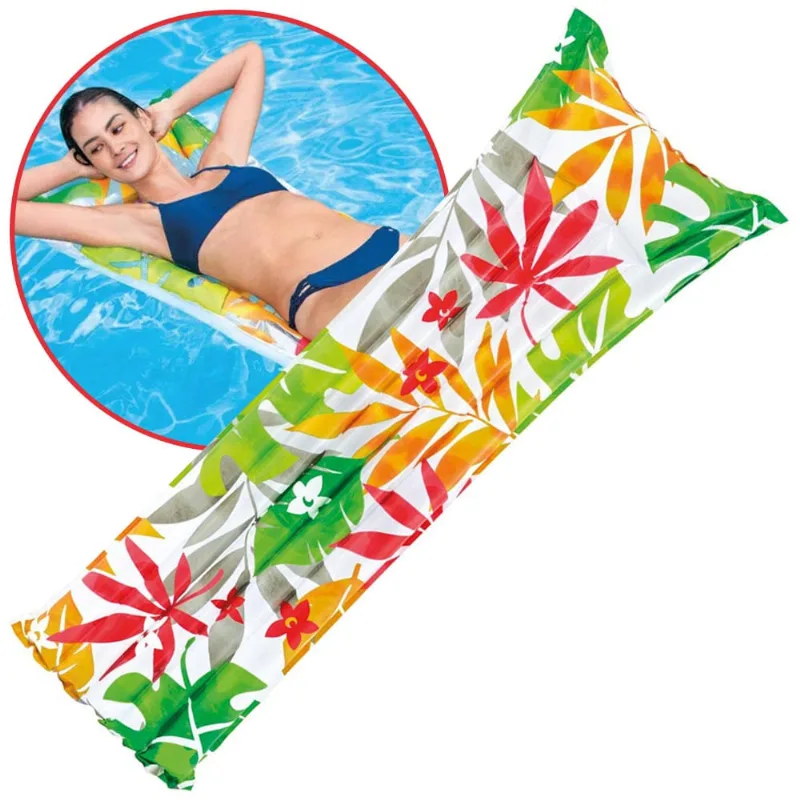 Colchão Inflável Piscina Praia Esteira Fashion - Intex Palmeiras
