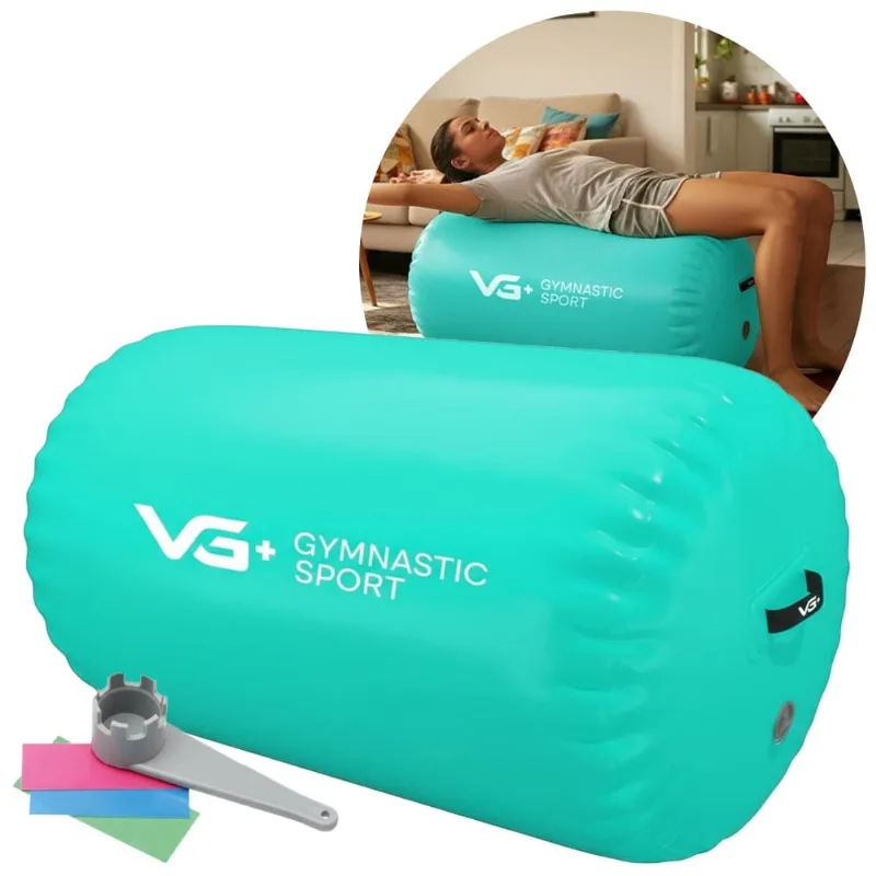 Rolo Inflável para Ginástica 100x60cm Roller Yoga VG Plus Verde