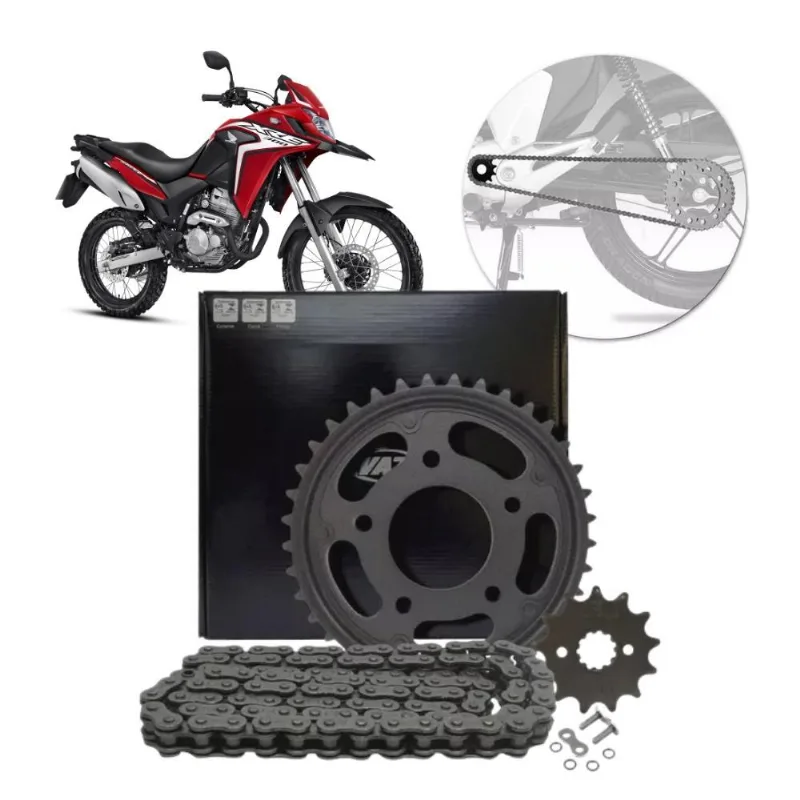 Kit Relação Transmissão Honda Xre 300 09 A 20 Black Edition