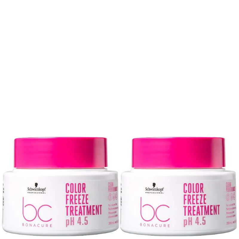 Kit 02 Máscara Schwarzkopf Bonacure Clean Color Freeze 200ml