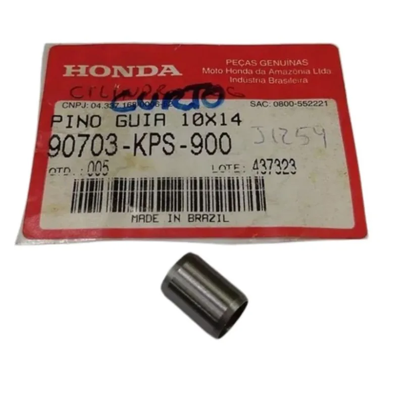Pino guia cilindro cg 125 150 curto 10X14MM 90703KPS900