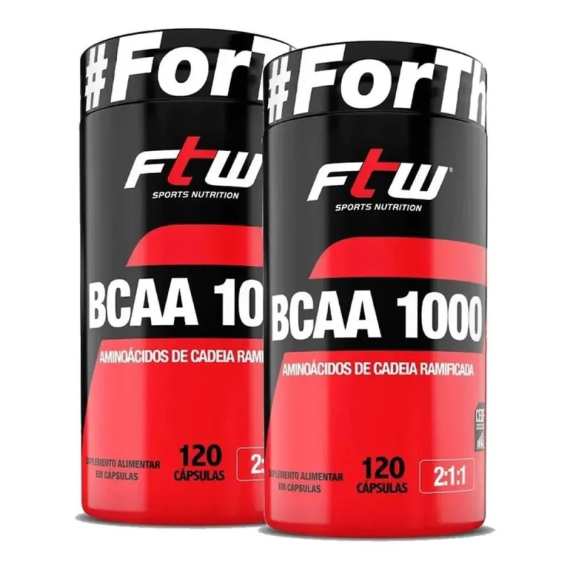 Kit 2X Bcaa 1000Mg 120 Caps - Ftw Morango Kit - Não Disponível - Suplementos E Vitaminas