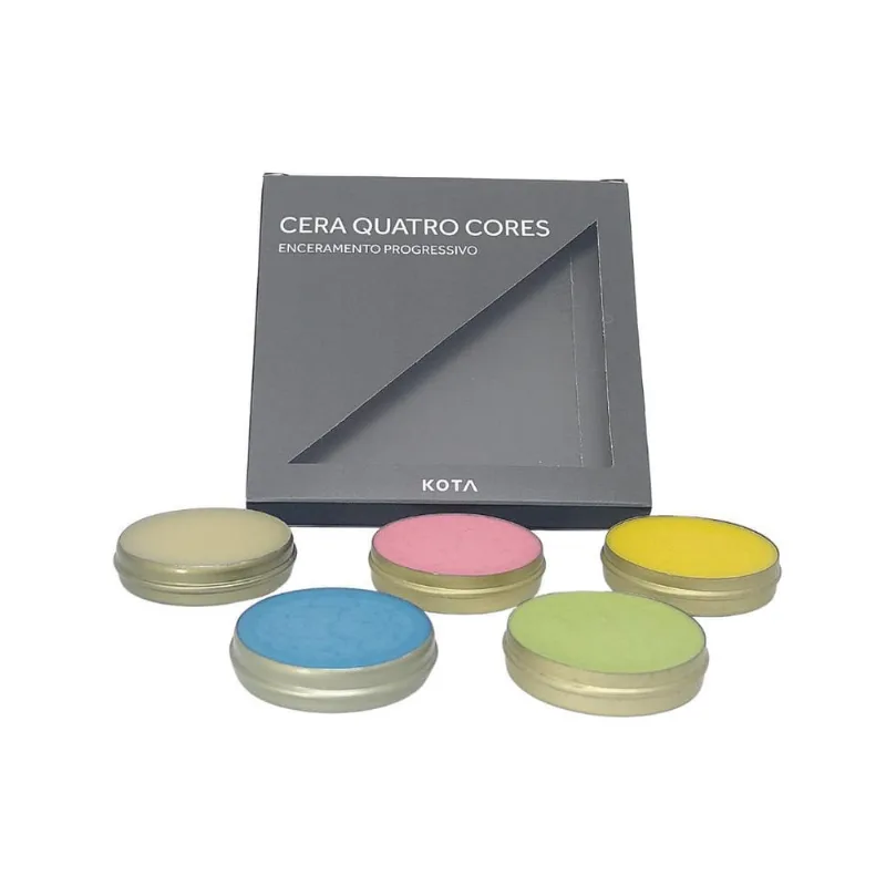 Cera Para Enceramento Progressivo 4 Cores Opaca 9G (Kit 5)