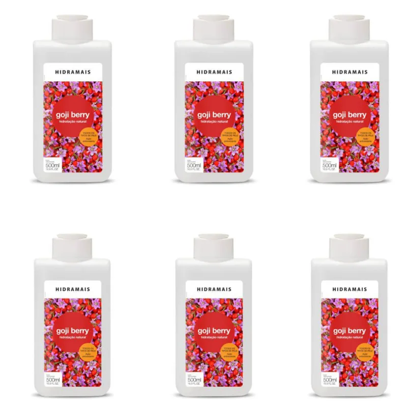 Hidramais Goji Berry LoÇÃO Hidratante 500ml (Kit C/06) - Não Informado - Higiene E Perfumaria