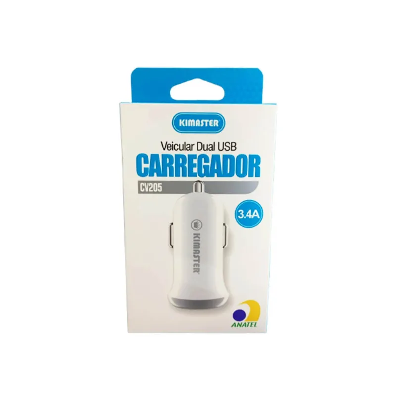 Carregador Veicular 2usb Kimaster 3.4a - Cv205