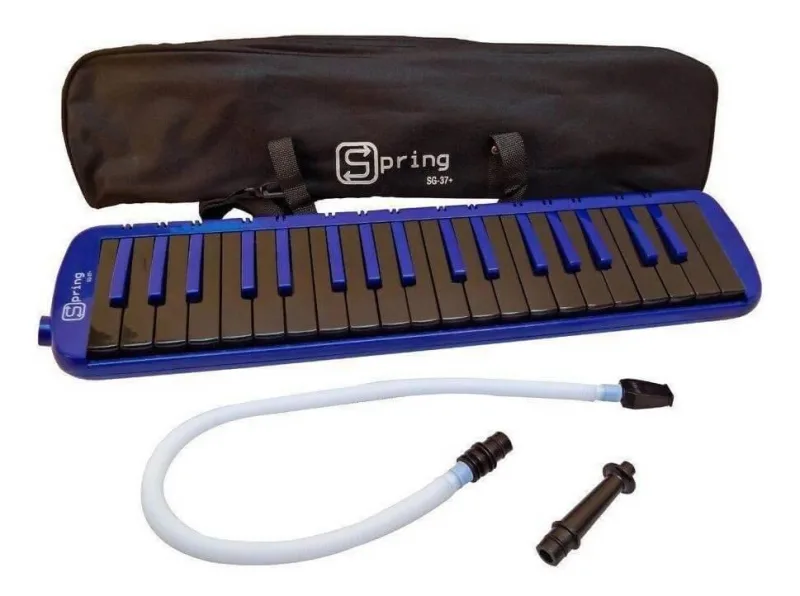Escaleta Gb Spring Azul 37 Teclas Com Bag E Teclas Pretas - Spring - Instrumentos Musicais