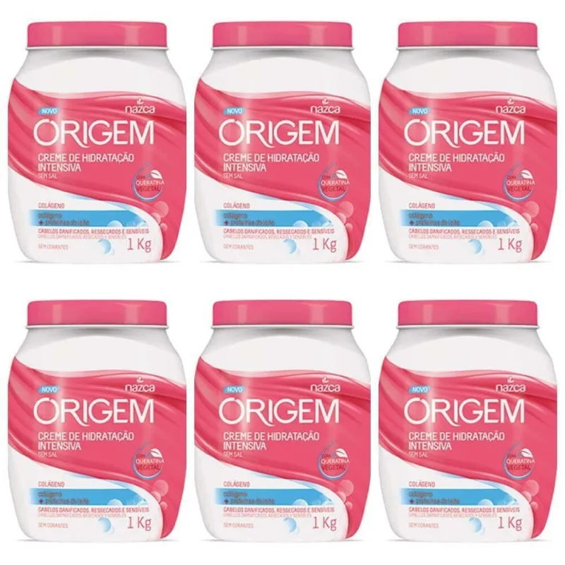 Origem ColÁGeno Creme HidrataÇÃO Intensiva 1kg (Kit C/06) - Não Informado - Higiene E Perfumaria