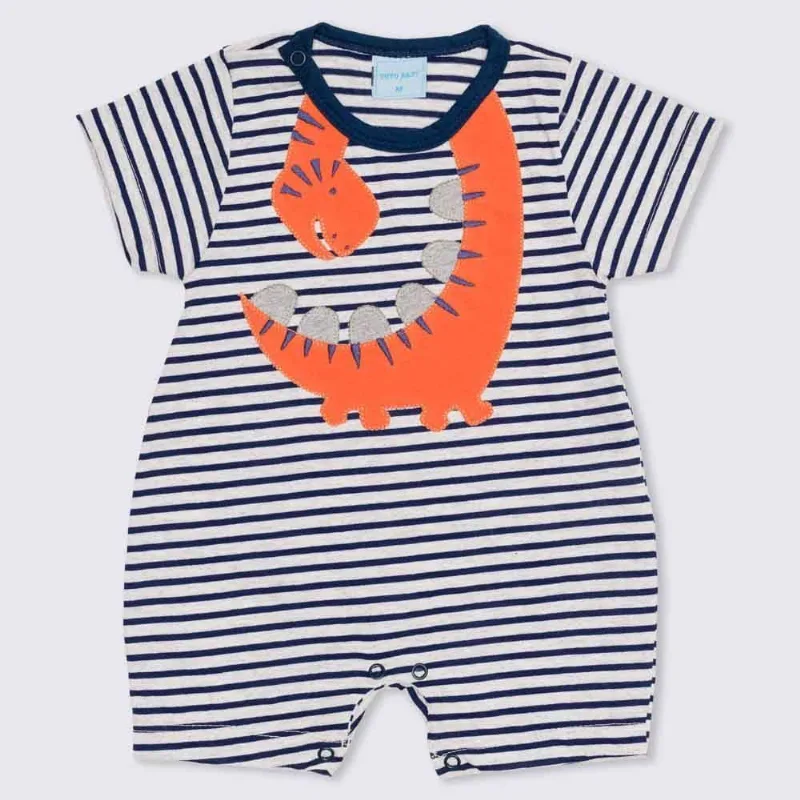 Macacão de Bebê Dinossauro Gigante Yoyo Baby Listrado