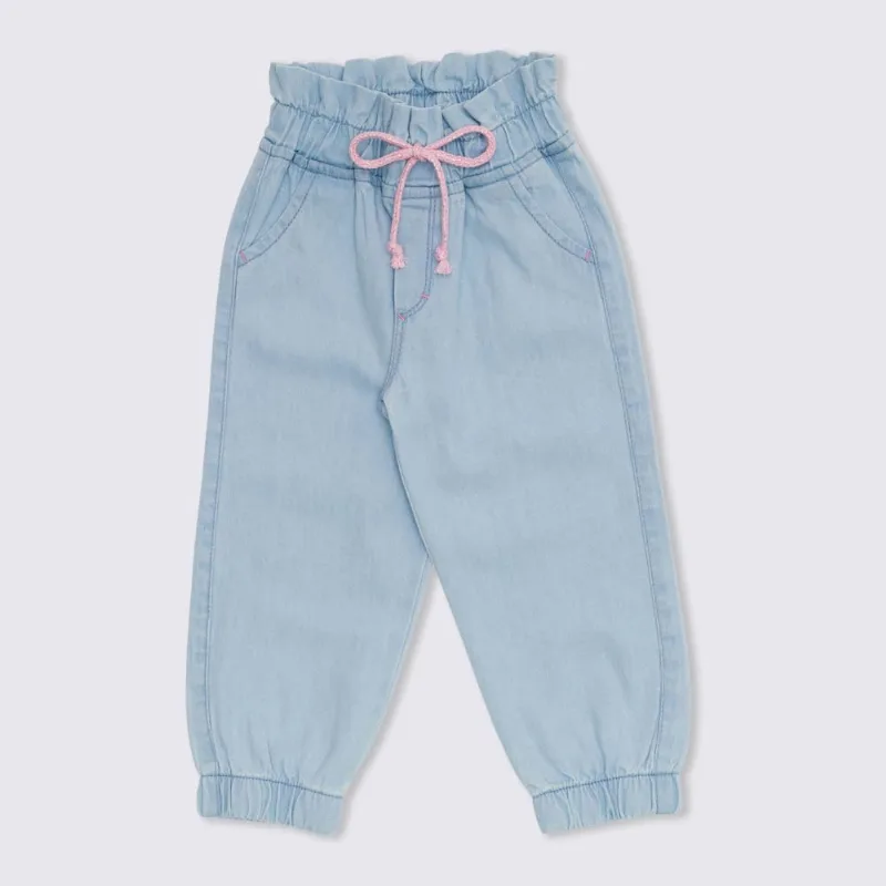 Calça 1 a 3 anos Jeans Clochard + Cordão Yoyo Kids Jeans