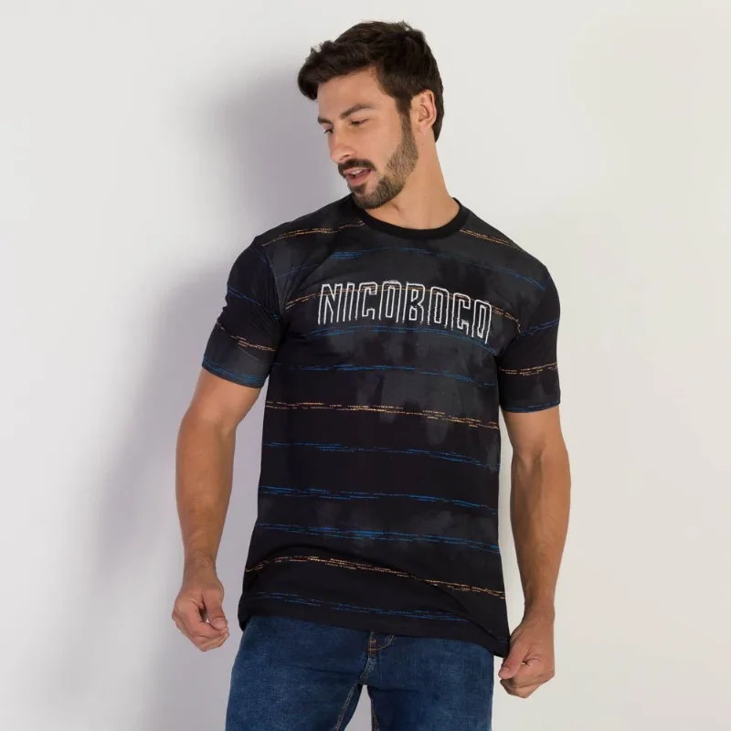 Camiseta Masculina Digital Nicoboco Preto