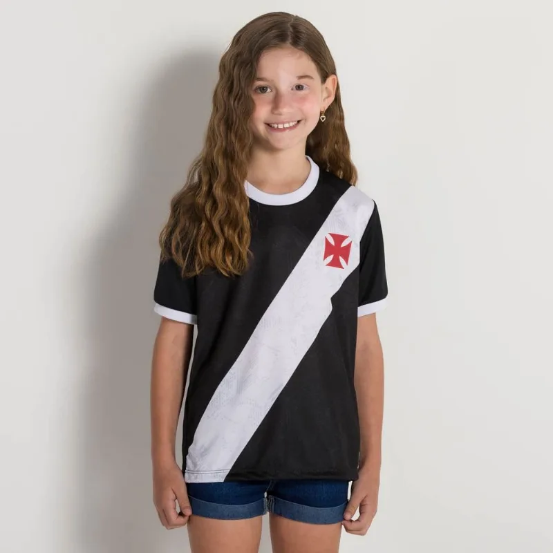 Camiseta Infantil Building Vasco Preto