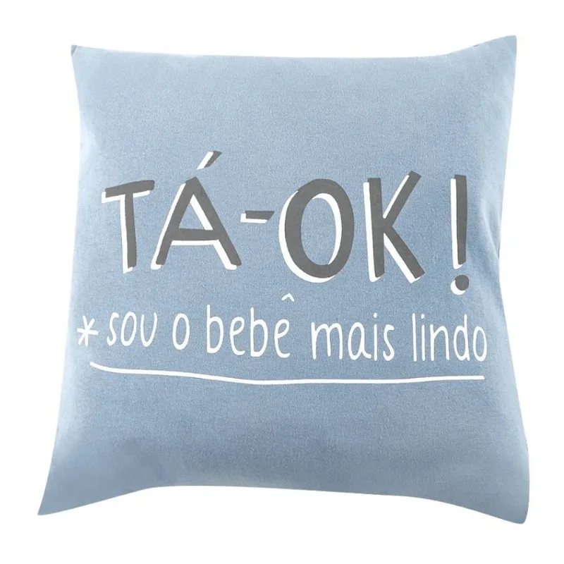 Almofadas Funny 35X35cm Havan Baby - Azul Ta-Ok