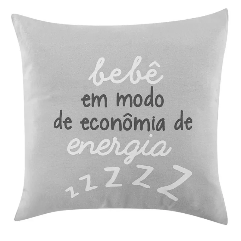 Almofadas Funny 35X35cm Havan Baby - Cinza Energia
