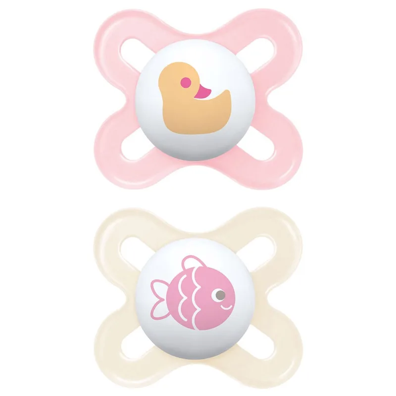 Chupeta Mam Original Start 0-2m Tam 1 Rosa Embalagem Dupla