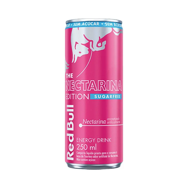Energético Redbull 250ml lata Nectarina S/Açucarl