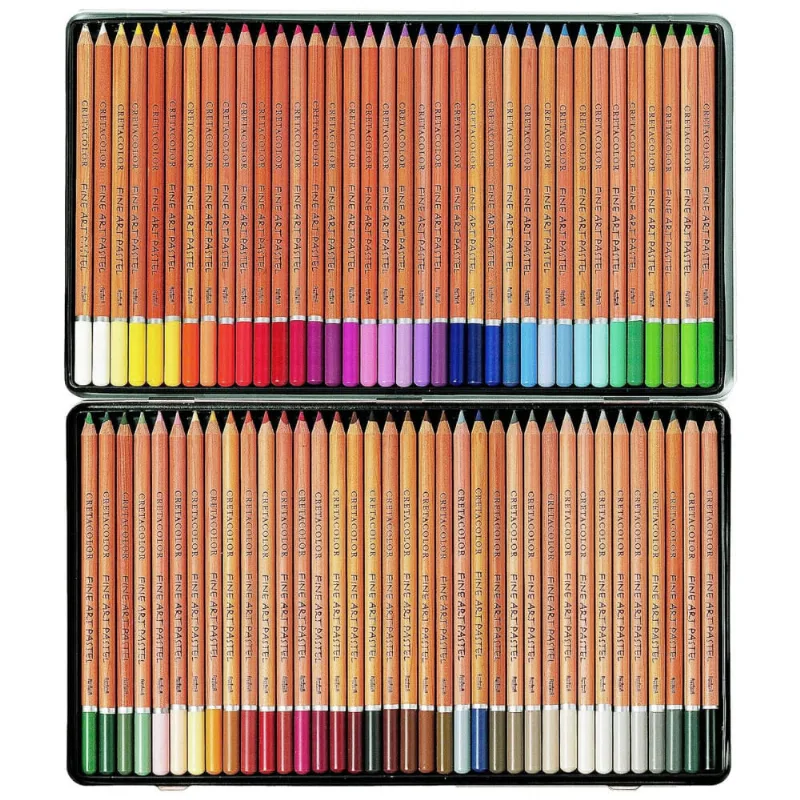 Kit Lápis de Cor Profissional 72 peças, Cretacolor, Prata 110v
