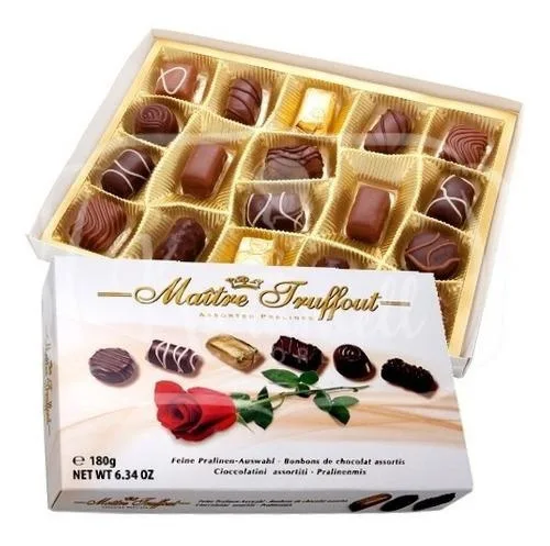 BOMBOM MAITRE ASSORTED PRALINE ROSAS 180G - Maitre Truffout