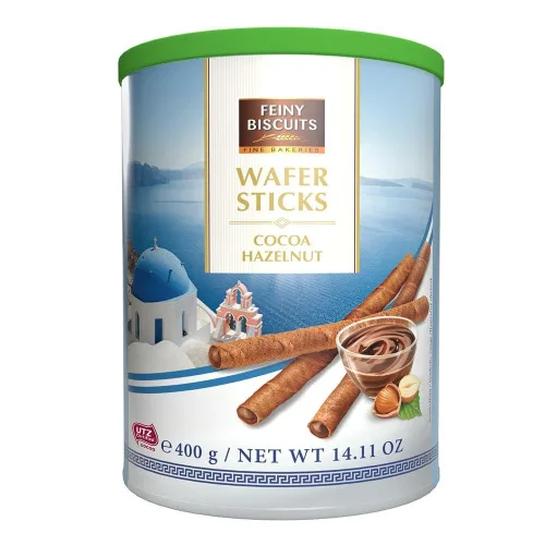 CANUDOS DE WAFER C/ AVELA LT 400GR