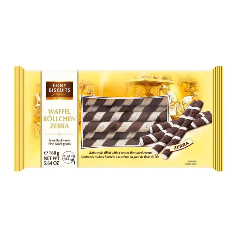 Canudo Wafer Sticks Misto Recheio Chocolate E Baunilha 160G