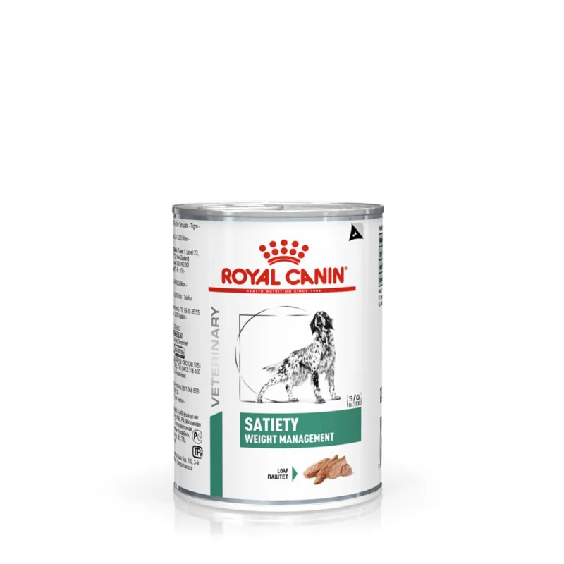 Ração Úmida Royal Canin Lata Veterinary Diet Satiety Support para Cães Adultos com Excesso de Peso - Royal Canin - Cachorro
