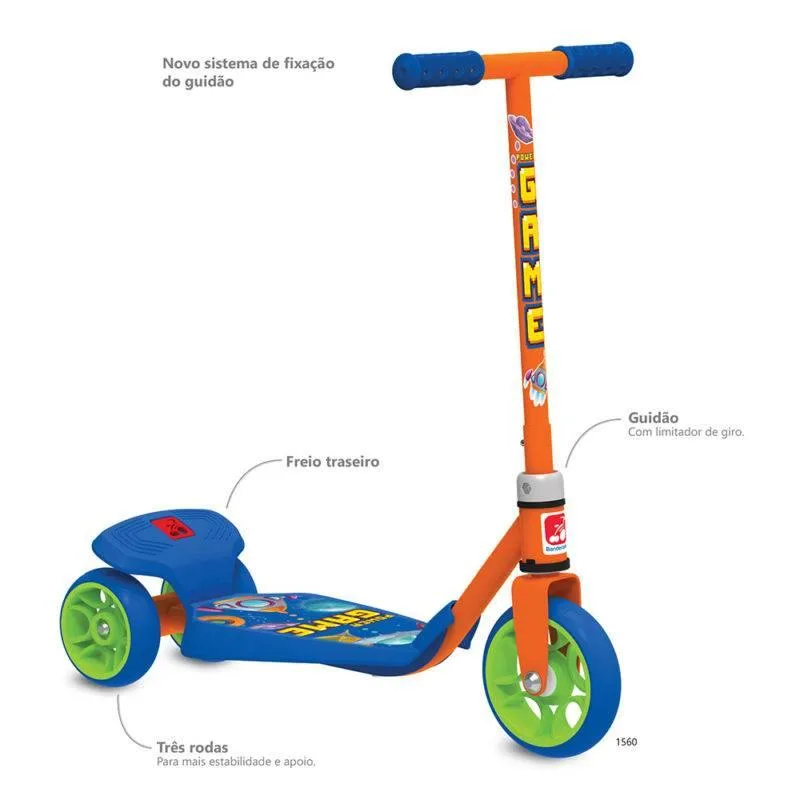 Patinete Infantil Power Game Bandeirante 1560 - Noy Brinquedos - Esportes