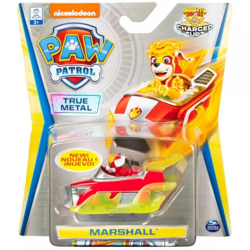 Marshall Mighty Pups Mini Veículo Die Cast Patrulha Canina