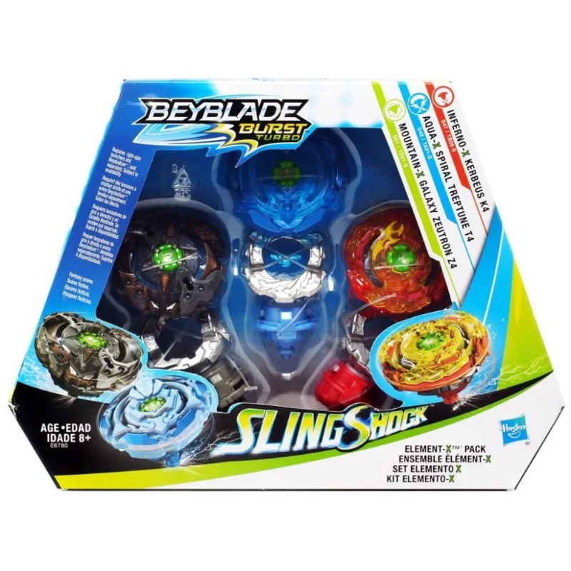 Kit Elemento-X Beyblade Slingshock Burst Turbo - Hasbro E678