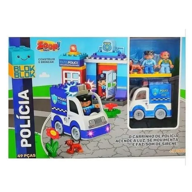 Policial Blocos De Construção - Zoop Toys ZP00749