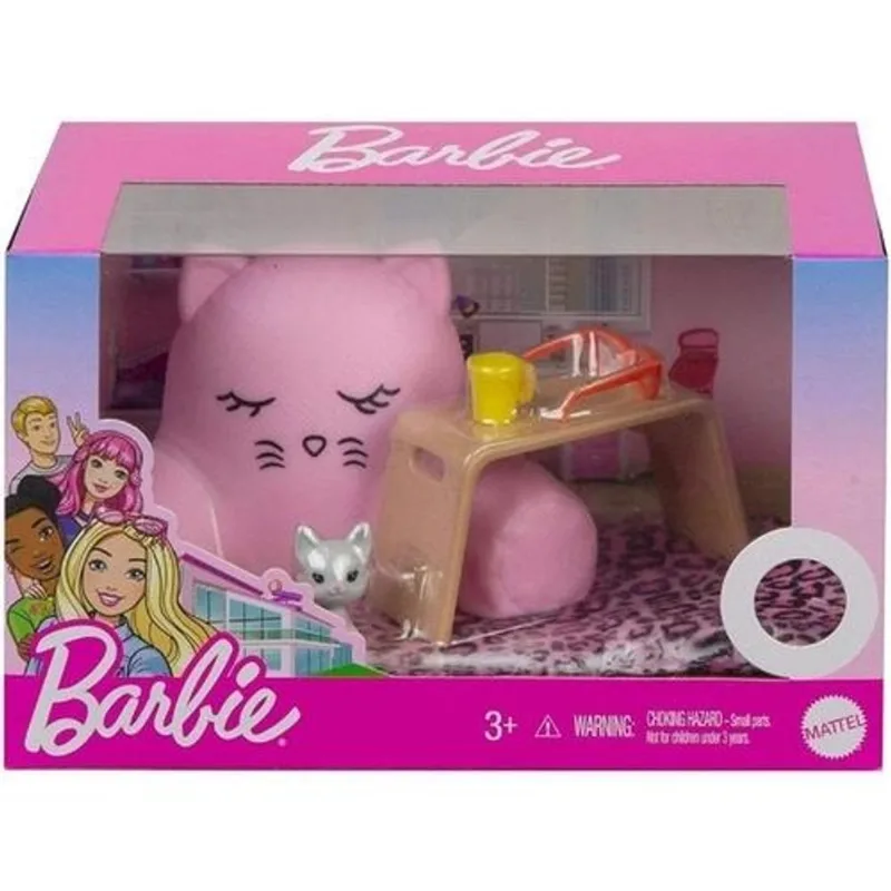 Gato Sala Móveis Barbie - Mattel GRG56-GRG57-944A