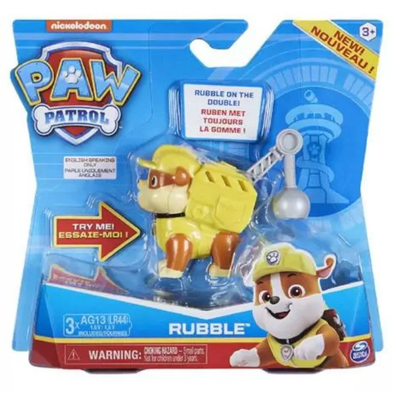 Rubble Action Pack Pup Badge Paw Patrol - Sunny 001469