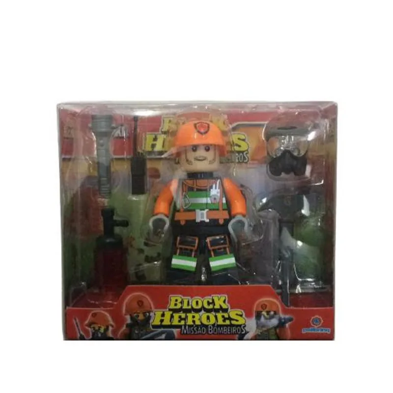 Mike Block Heroes Missao Bombeiros - Polibrinq BL595
