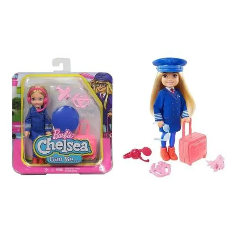 Pilota Chelsea Profissões Barbie - Mattel GTN86-GTN89