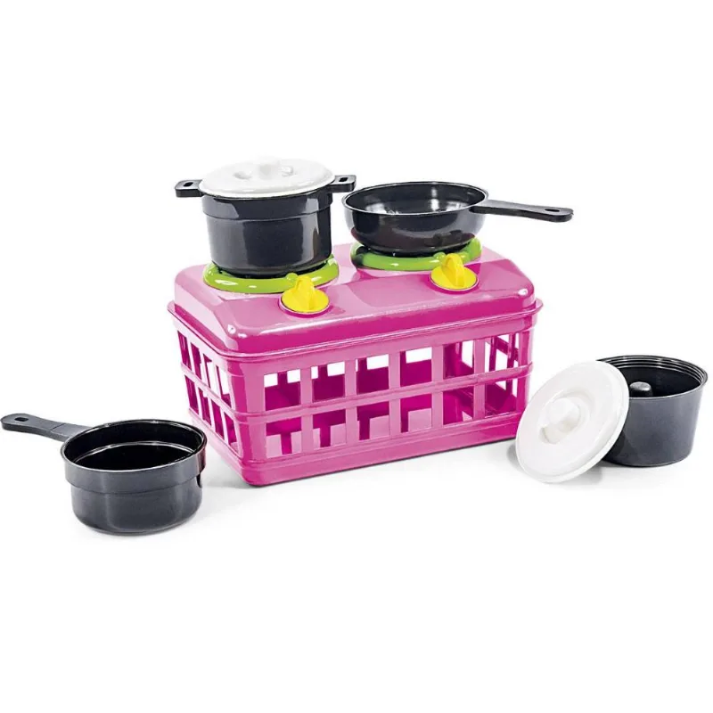 Conjunto Cesta Panelas e Fogão Pvc - Poliplac 4040