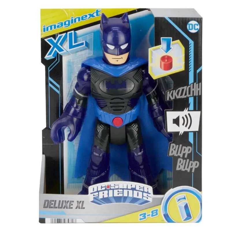 Batman Dc Asuper Friends Figura Xl Deluxe Imaginext - Mattel